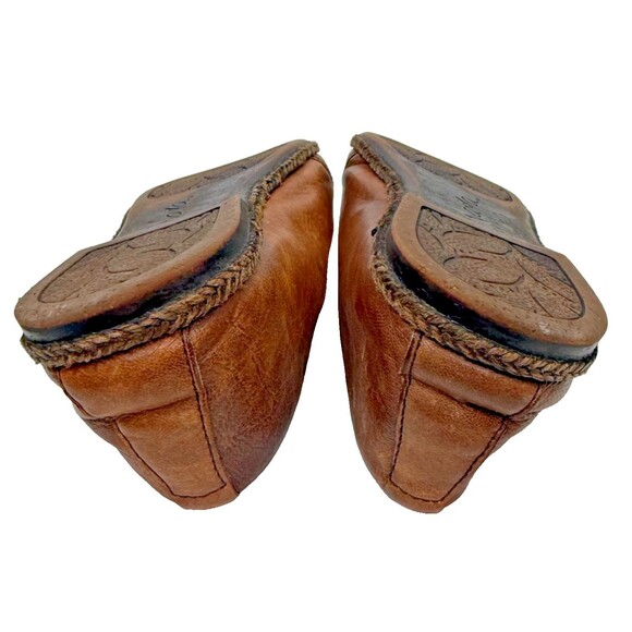 Naya Olympia Ballet Flats 8.5 Leather Slip On Comfort Arch Support Tan Shoe Boho - Picture 9 of 9